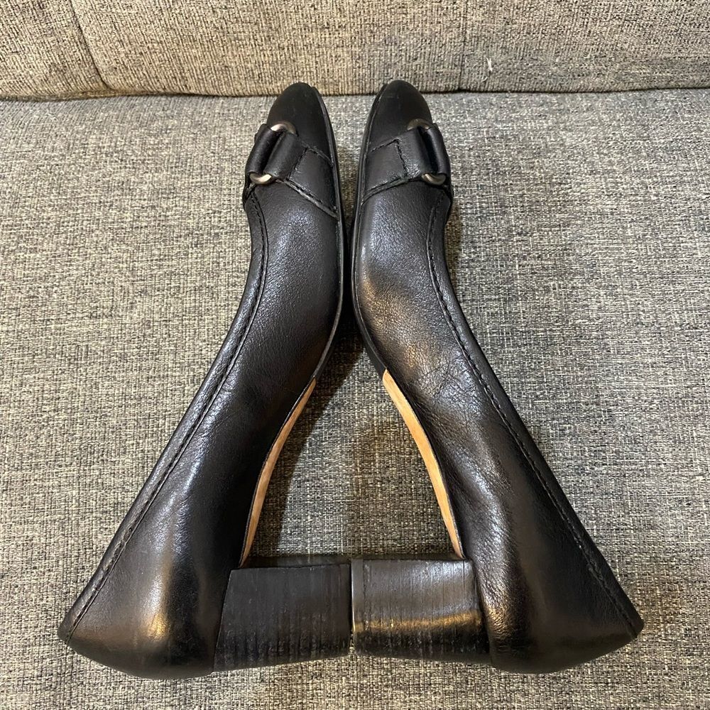 Coach Elizabeth Pumps Heels Black Leather Shoes Women’s Size 9 - Picture 7 of 11